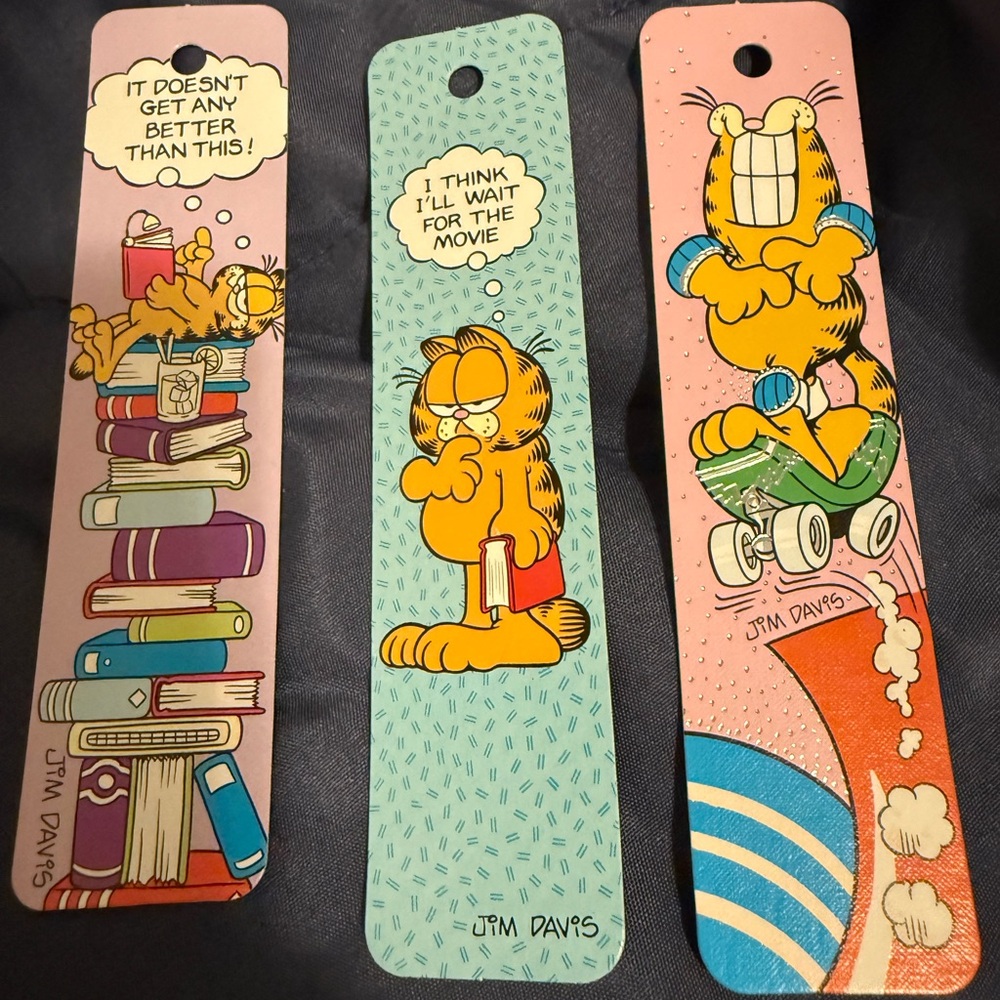 Garfield Cartoon Bookmarks Set